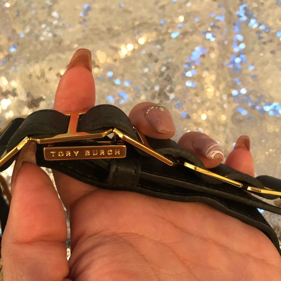 Tory Burch doubled wrap black leather belt - Picture 4 of 8